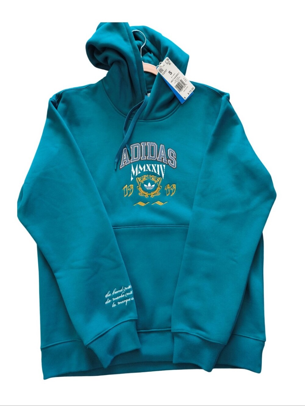 Men's Adidas Teal Blue  Hoodie